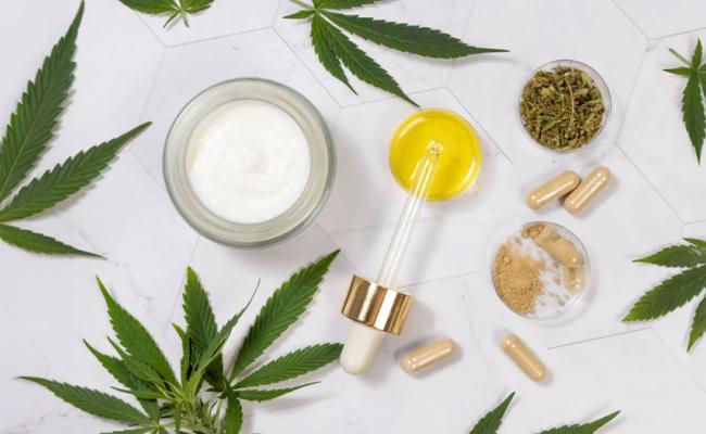 Display of various forms of medical marijuana
