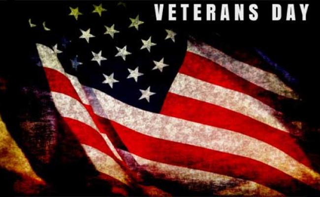 American Flag blowing in memory of it's veterans