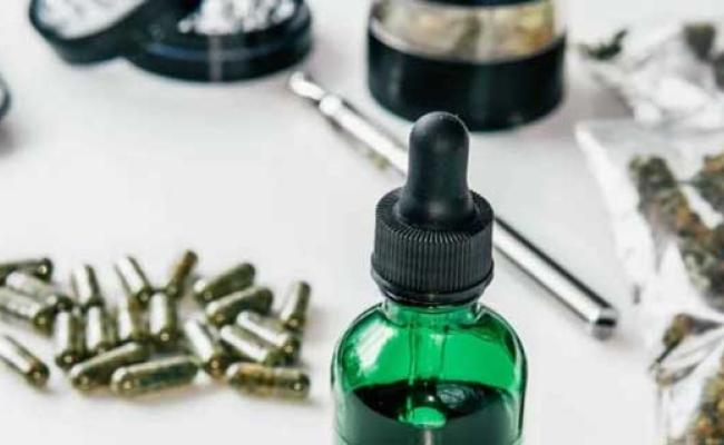 An assortment of medicinal cannabis products