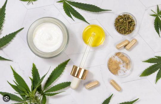 A sampling of variousforms of medical marijuana.