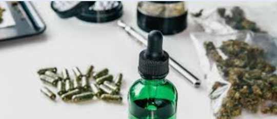 Image illustrating different forms of cannabis.