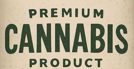 Premium Cannabis Product Label