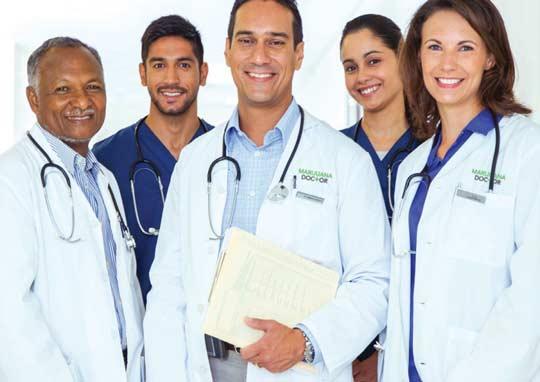 Medical team gathered for a group photo