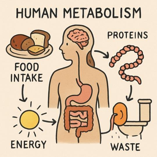 An illustration of Human Metabolism