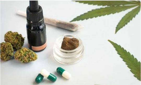 An assortment of cannabis products.