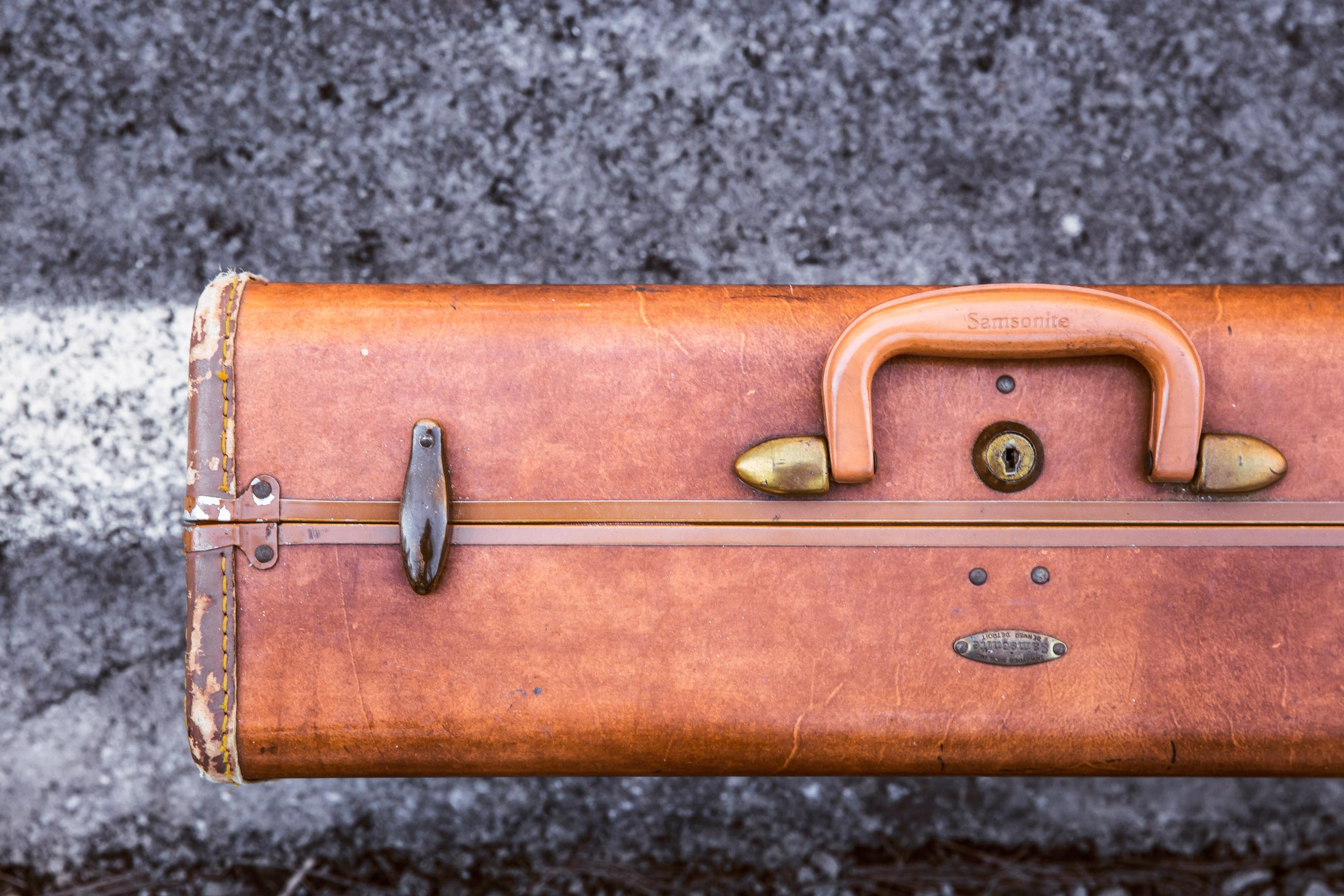 Image of suitcase packed for traveling