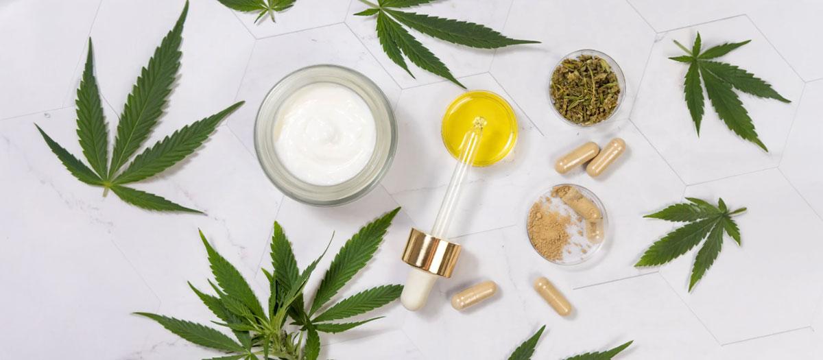 Display of various forms of medical marijuana