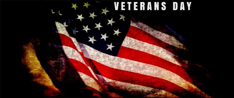 American Flag blowing in memory of it's veterans