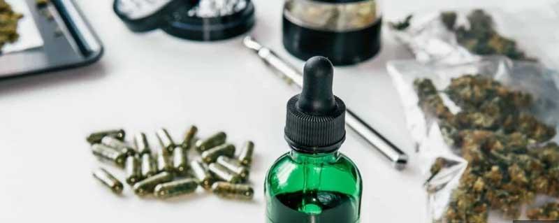 An assortment of medicinal cannabis products